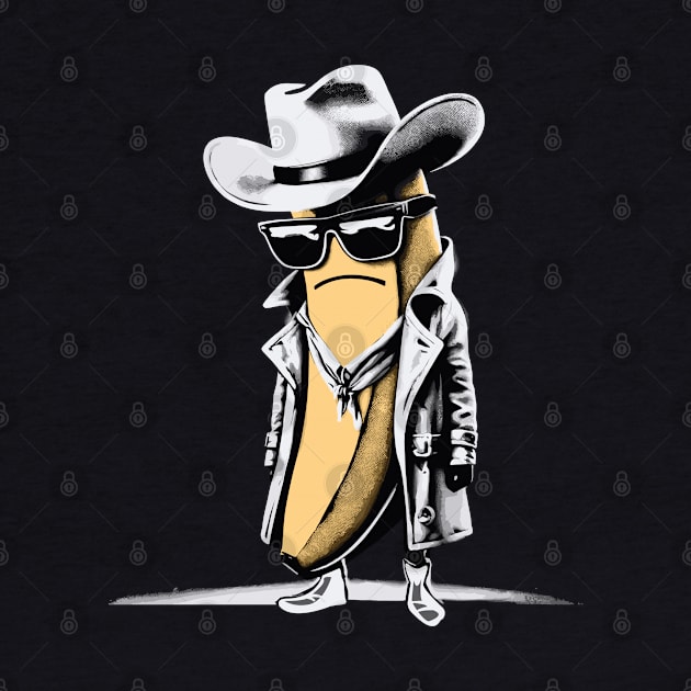 Banana Cowboy Cowgirl Country Western Novelty Funny Banana by KsuAnn